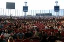 Photo from stage looking out on crowd