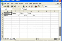 What the Excel file generated in fig 1 looks like in Excel