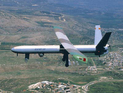 Drone Aircraft on The Hermes 450 Drone Aircraft