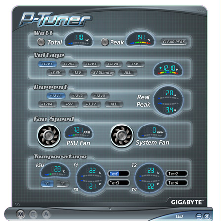 Power Tuner screen with HD 2600 XT