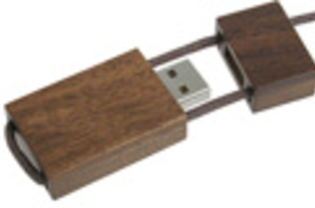 Wooden USB Memory Strap