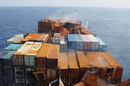 Container Vessel at Sea