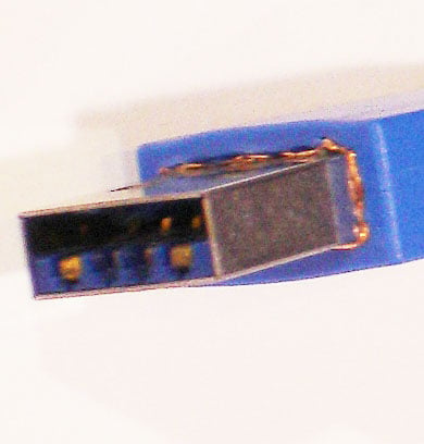 The standard USB 3 connector