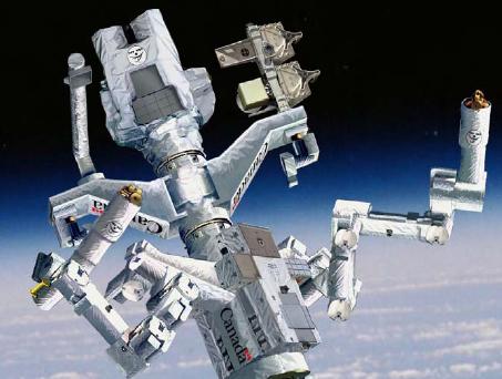 The Canadian 'Dextre' space station robot. Two arms, three tools,