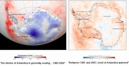 NASA's colourful Antarctic makeover