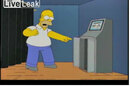 Homer Simpson confronts rigged voting machine
