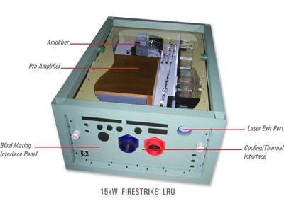Northrop cutaway of the Firestrike™ laser chain module