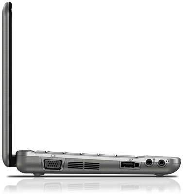 HP Mini 2140 The builtin stereo speakers are hidden below the screen but
