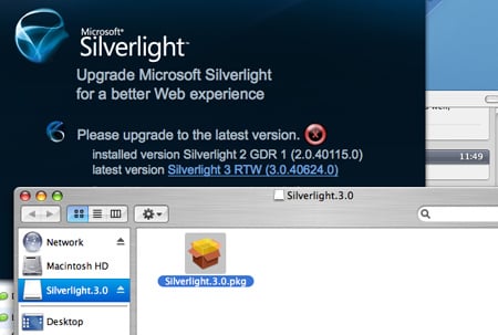  Installing Silverlight 3 on the Mac