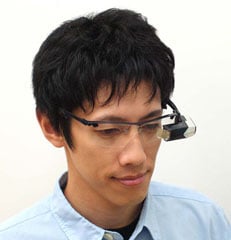 Brother's Retinal Imaging Display glasses