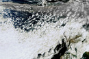 Larger Envisat image of the Icelandic volcano ash plume 15 April 2010, 13.25 CEST. Credit: ESA