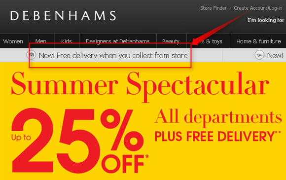 Debenhams wows shoppers with free delivery offer â€¢ The Register