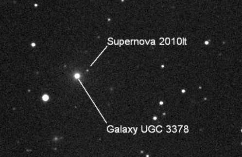 Supernova SN2010lt. Dad then helped the young stargazer to verify her 