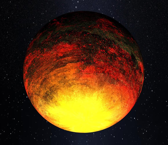 Artist's impression of Kepler-10b. Pic: NASA