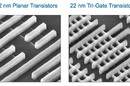Intel electron-microscope photo: planer 32nm versus tri-gate 22nm 