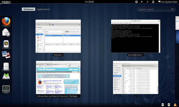 fedora 15 beta. Fedora 15 screenshot