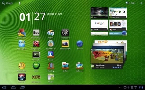 Android 3.1 on Acer A500