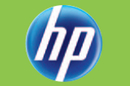 HP Logo green background