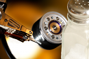Hard disk with salt shaker