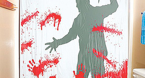 Bloody Serial Killer Shower Curtain