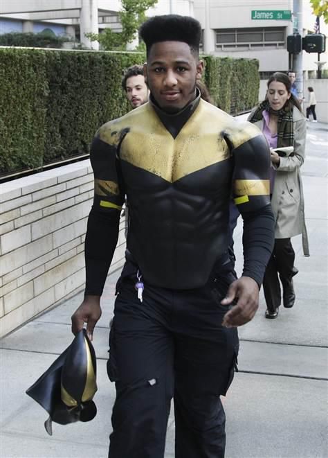 Seattle superhero Phoenix Jones Jones needs to see Clark Kent's hairdresser