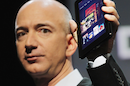 Jeff Bezos with a Kindle Fire