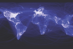 Facebook connection map