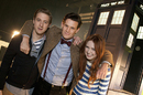  Arthur Darvill, Matt Smith and Karen Gillan. PIC: BBC