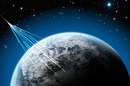 Cosmic rays hitting Earth