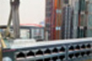 Seattle cityscape made from computer parts