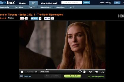 Game of Thrones on Blinkbox
