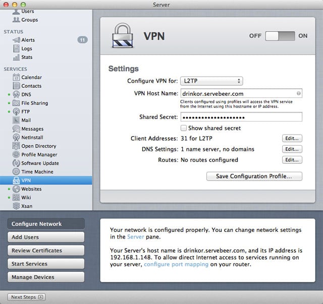 vpn for mac os lion