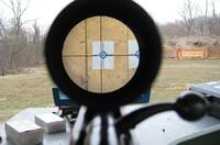 firing range - target in cross hairs