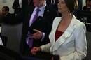 Australian Prime Minister Julia Gillard in the operations centre at Macquarie Telecom's new Intellicentre 2 data centre
