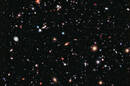 The Hubble Extreme Deep Field (XDF): an image of a small area of space in the constellation Fornax, created using Hubble Space Telescope datafrom combined Space Telescope exposures taken over a decade