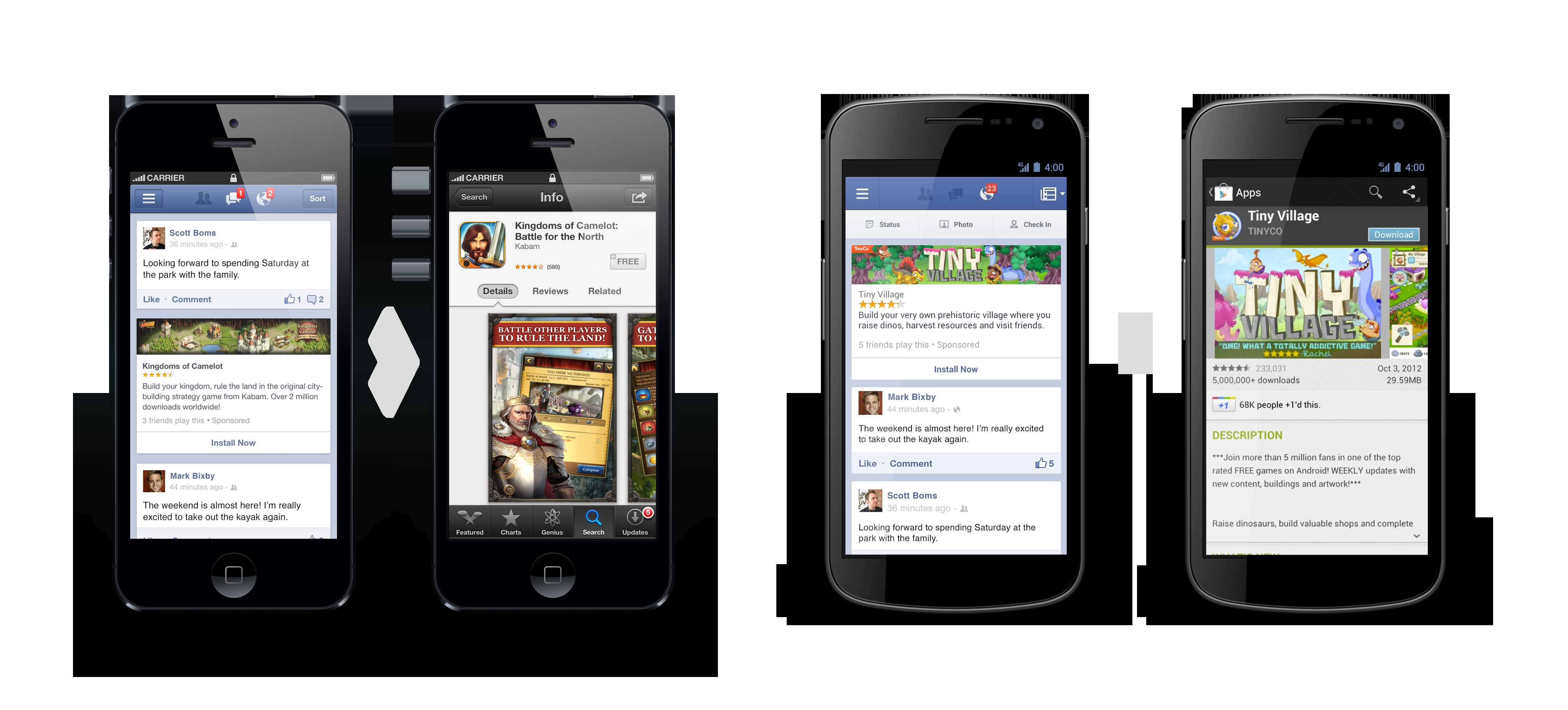 facebook in mobile