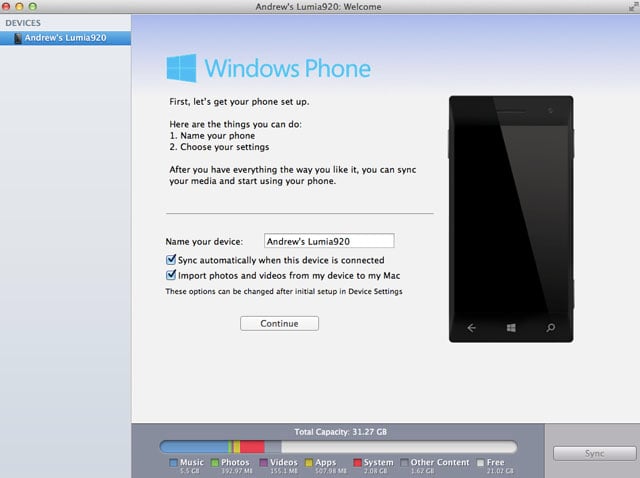 Обновленный клиент Windows Phone для Mac