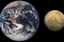 Mars and Earth