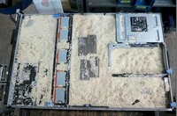 Using rice to dry out a flooded server