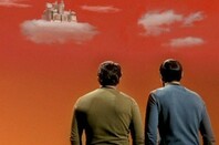 Kirk and Spock contemplate castles built in the air