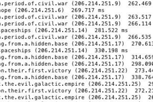 Tracert over to 216.81.59.173 and you'll get this rather amusing result