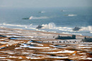 Photoshopped image showing North Korean hovercraft amphibious assault