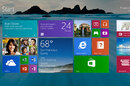 Screenshot of Windows 8.1's revamped Start screen