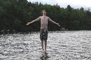 Man walks on water like Jesus