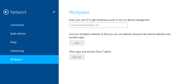 Windows 8.1 Workplace join