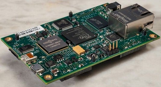 The Parallella-16 ARM-FPGA-Epiphany triple hybrid board
