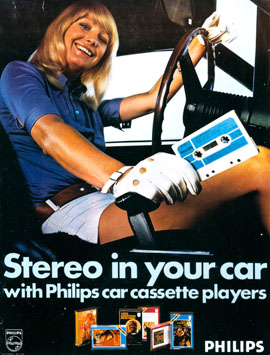 Philips in-car cassette player from 1971