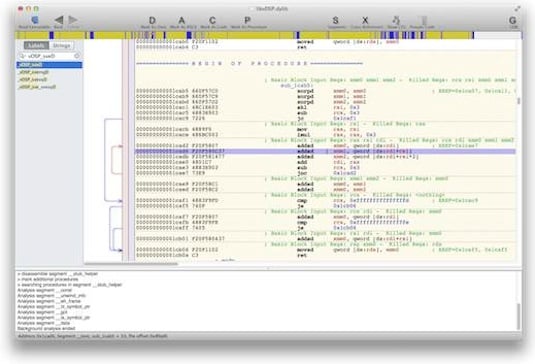 Captura de tela da libvdsp aberto em Hopper