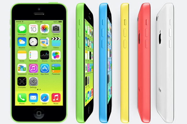 Photo of Apple iPhone 5C in a range of colors