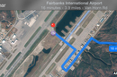 Fairbanks airport directions from Apple Maps